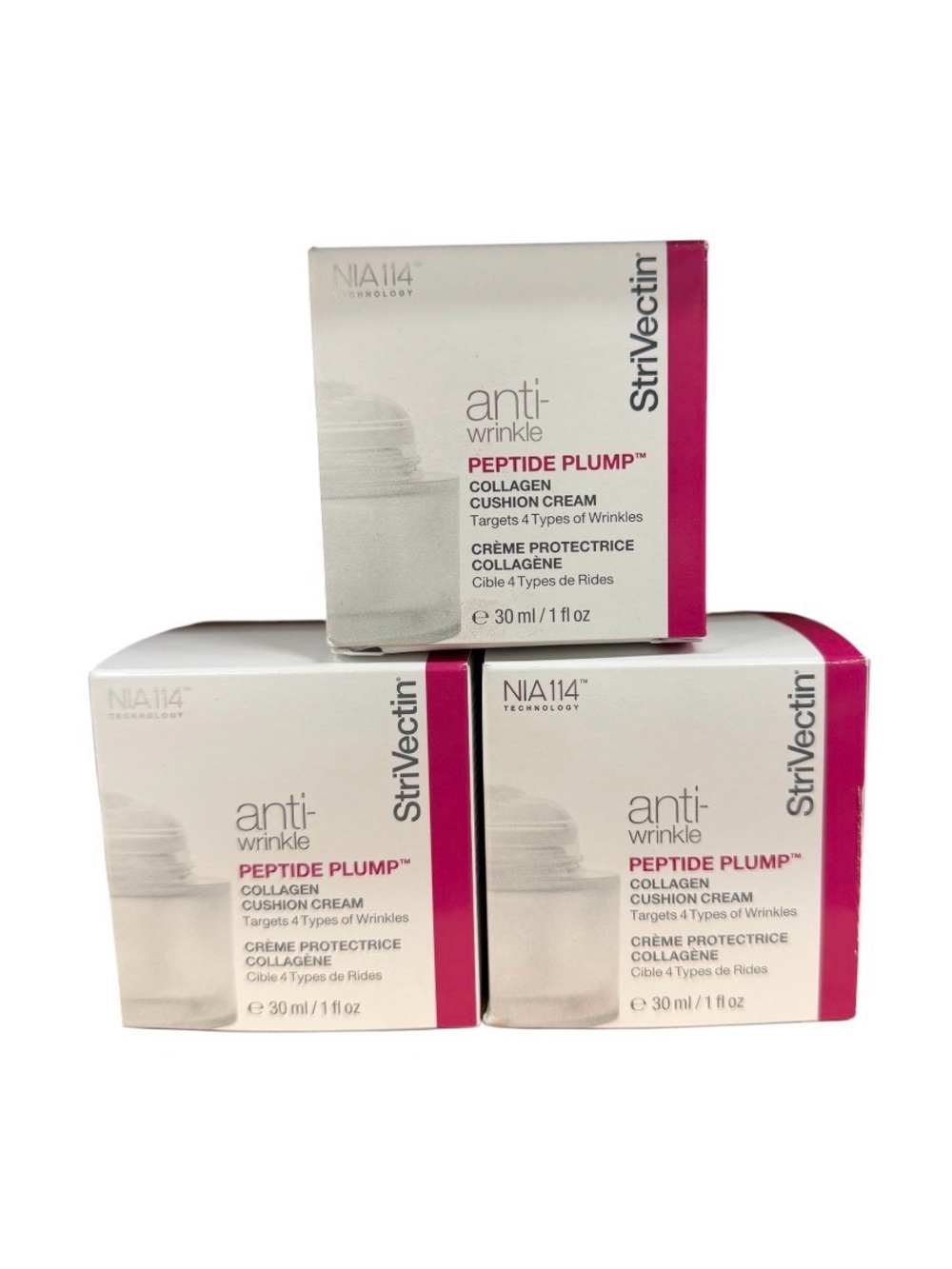3 X 30ml StriVectin Peptide Plump Collagen Cushion Cream